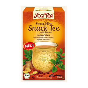 Органический чай Yogi Tea «Snack Tea with Assam» для снижения чувства голода – Нежная Мята Чай Ассам