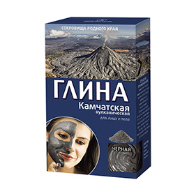 Глина черная Камчатская вулканическая подтягивающая