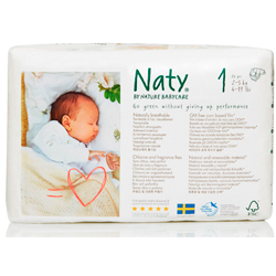 Подгузники Naty 1 (2-5 кг) 26 шт
