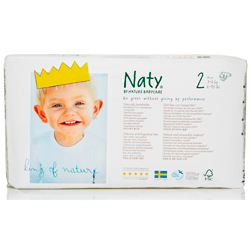 Подгузники размер 2, 3-6 кг. Naty, 34 шт