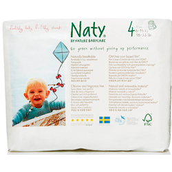 Подгузники-трусики размер 4, 8-15 кг. Naty, 22 шт