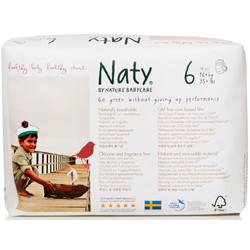 Подгузники-трусики размер 6, 16+ кг. Naty, 18 шт