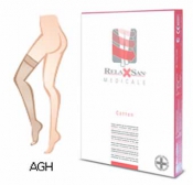 Чулки лечебные компрессионные на резинке из микрофибры с закрытым носком SOFT К1  (арт. арт. M1170)