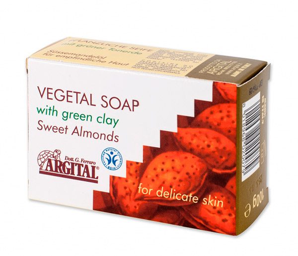 Натуральное мыло миндальное, 100 г, Argital, Италия