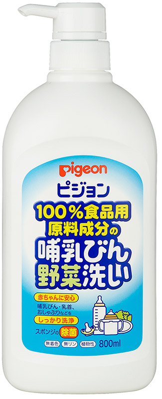 Средство д/мытья детской посуды и овощей, флакон, 800мл Pigeon, Япония